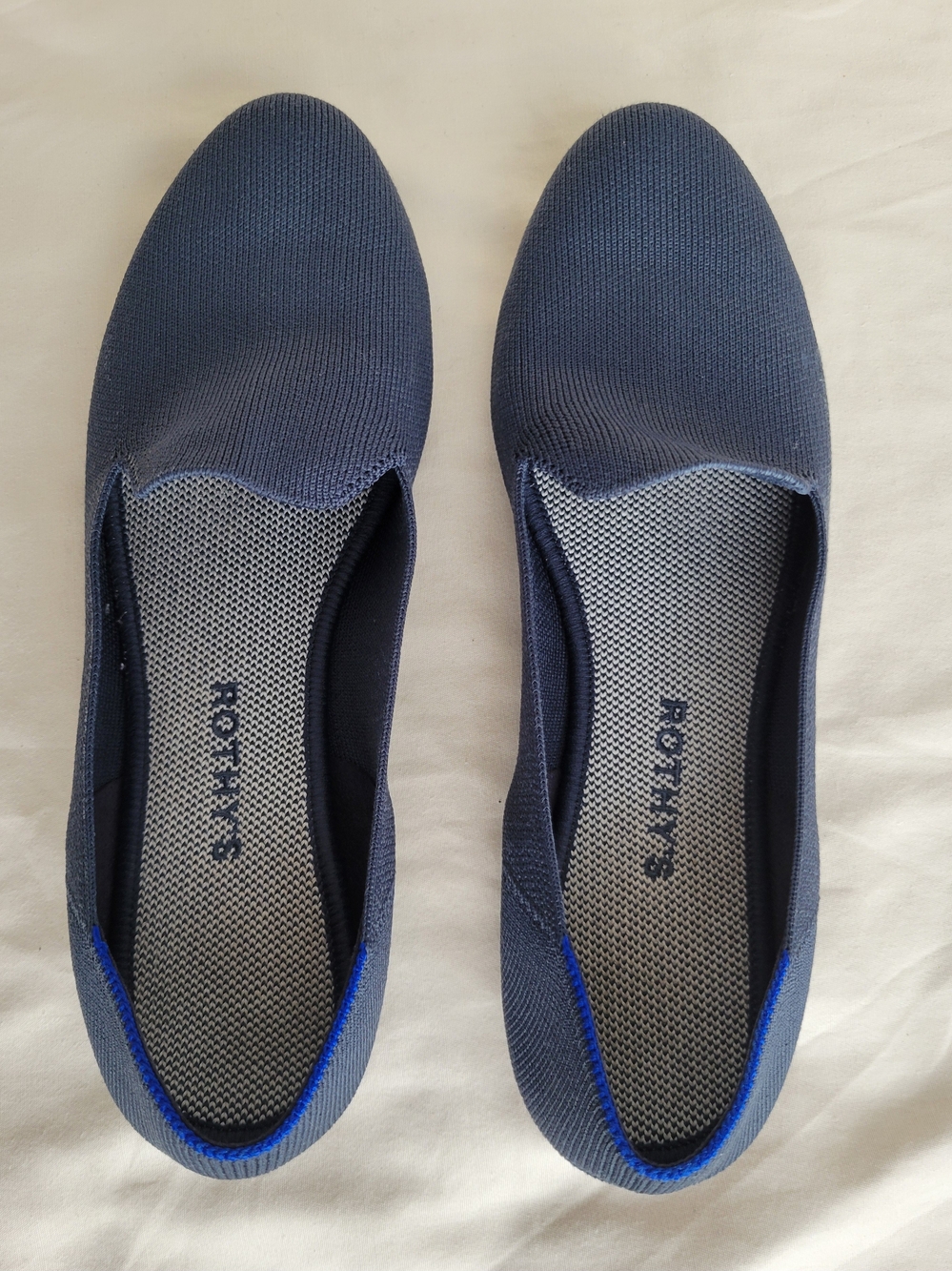 Rothy’s Blue Knit Slip-On Loafers 💙